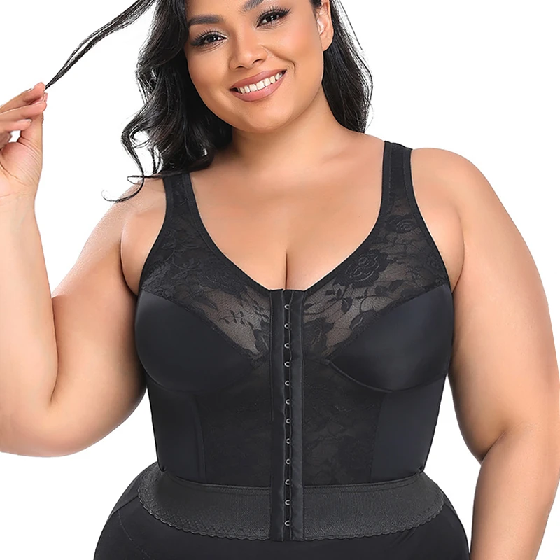 In 1 Women Plus Size Shapewear Bra Vest Waist Trainer Girdle Posture Corrector Up Underwear Slim Corset Tummy Sheath Belt - AliExpress