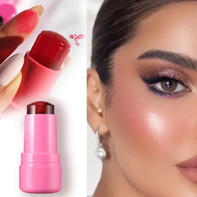 Tint 3-in-1 Milk Jelly Cheek Blush Moisturized Blusher Sticker Water Long Lasting Brighten Matte Facial Contour Rouge Makeup powder blusher blush powder facial blusher