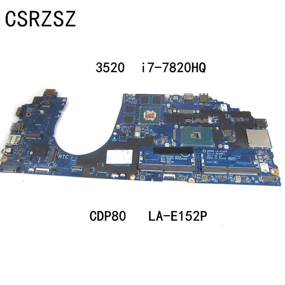 

Материнская плата CDP80 для ноутбука Dell Precision 3520 с процессором i7-7820HQ