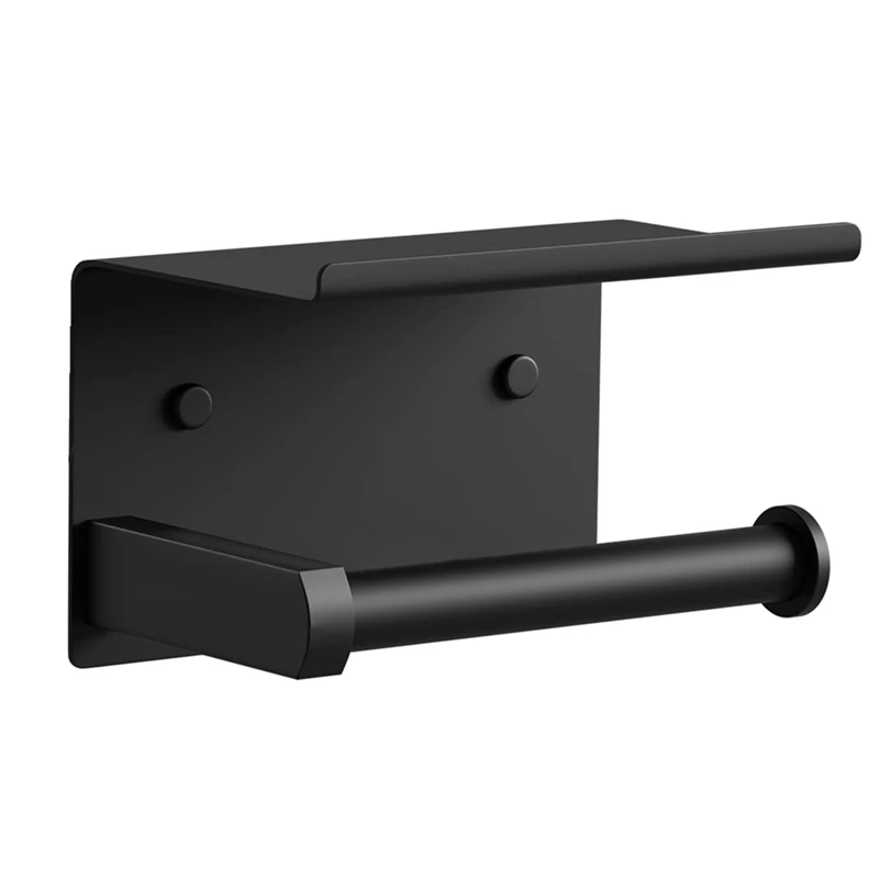 

Держатель для туалетной бумаги с полкой для телефона, настенный держатель для туалетной бумаги с клейким или винтовым креплением, диспенсер для хранения в ванной комнате