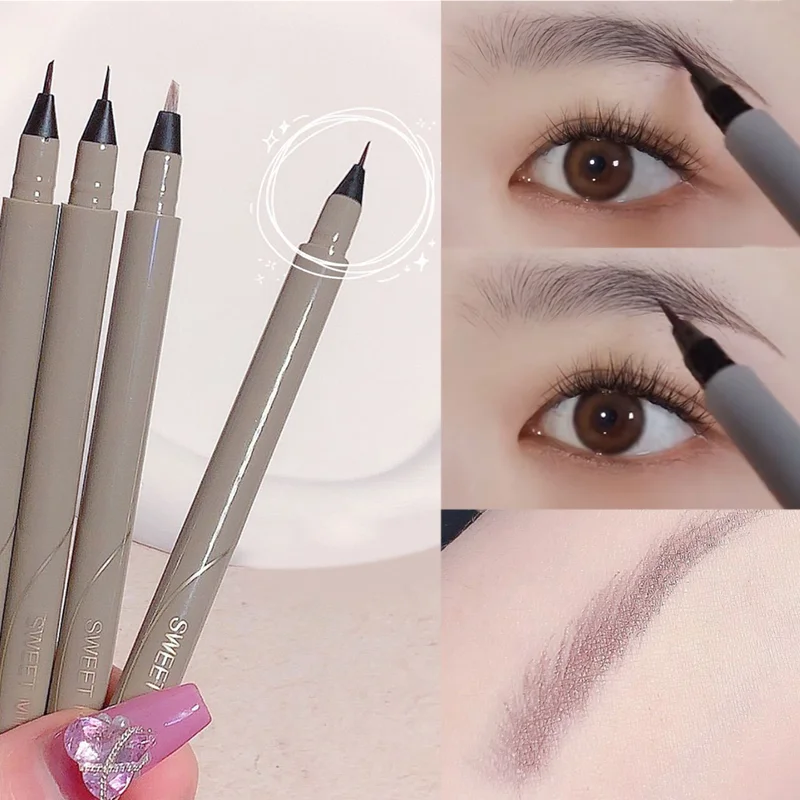

Multifunction Liquid Eyebrow Pencil 4 Colors Waterproof Lasting Sweat-proof Quickily Drying Smooth Eyebrow Eyeliner Makeup Pen
