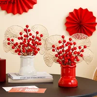 Creative Snow Boots Shape Ceramic Vase Desk Decoration Flowers Arrangement Artificial Berries Decorative Vases Modern Home Decor 1