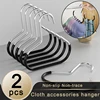 2pcs Clothes Accessories Hanger Cap Ties Belt Underwear Hook No Trace Non-slip Hat Rack Wardrobe Organizer Cap Ties Belt Storage 1