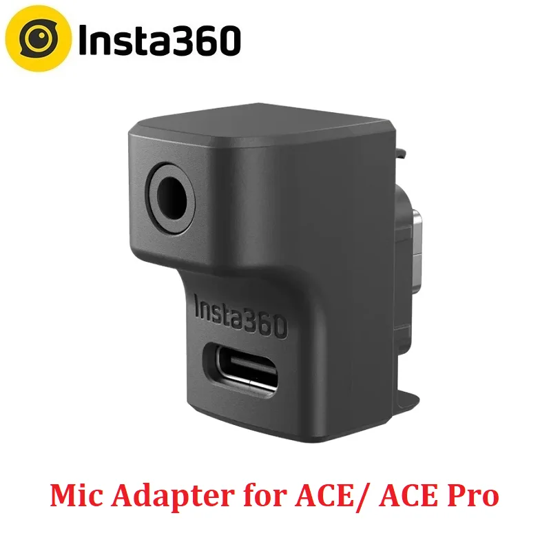 Insta360  Ace Pro\ Ace  Mic Adapter For Insta 360  Ace Pro \ Ace  Vlog Video Original Accessories