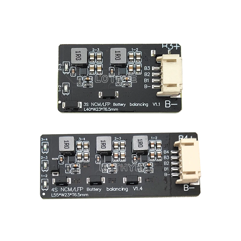 1.2A Lifepo4 Lipo 리튬 이온 리튬 배터리 에너지 전송 이퀄라이저 모듈 유도 버전 BMS 2S 3S 4S 액티브 밸런서 보드