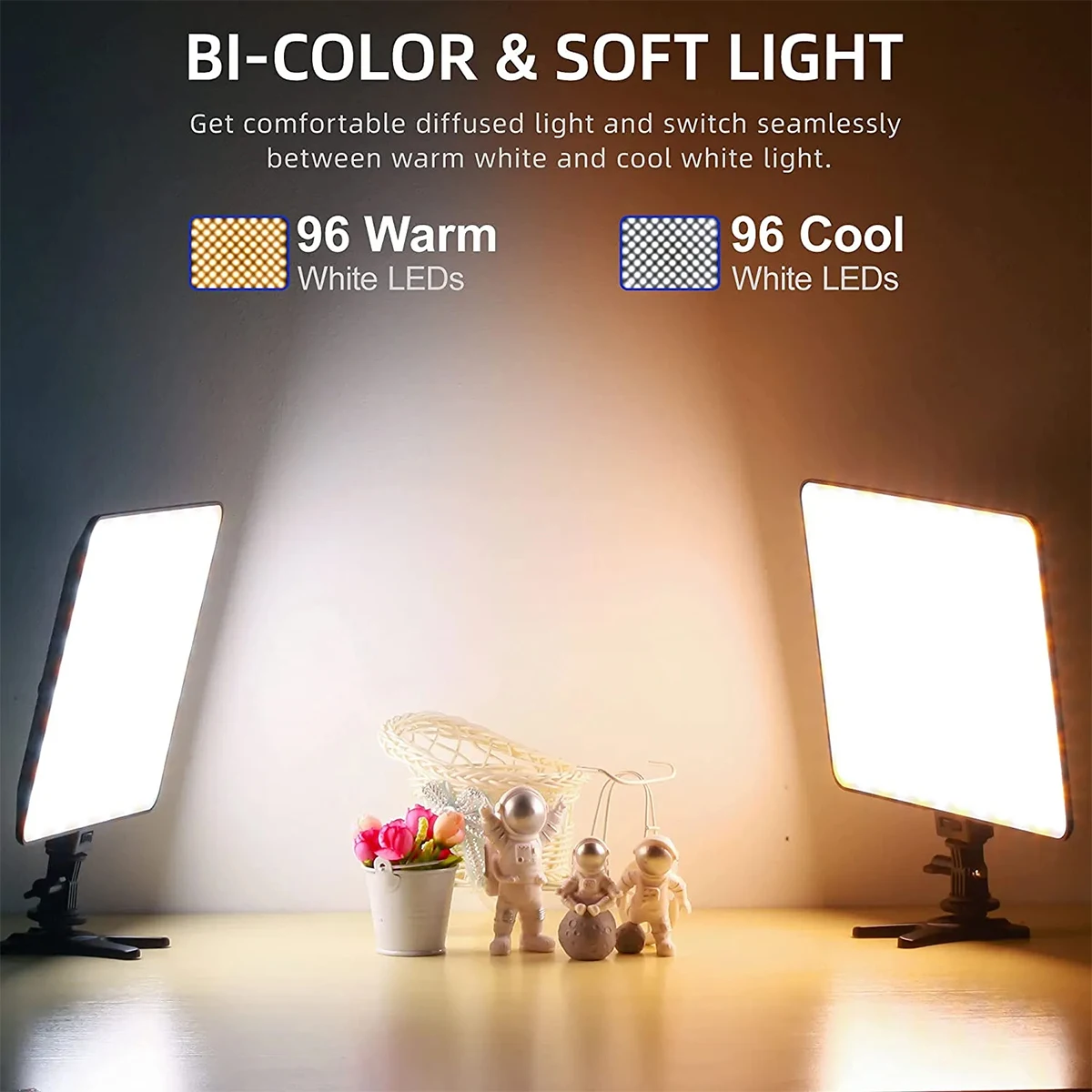 Viltrox VL-200T LED Video Light 30W Panel Lighting Wireless Remote Control Bi-Co