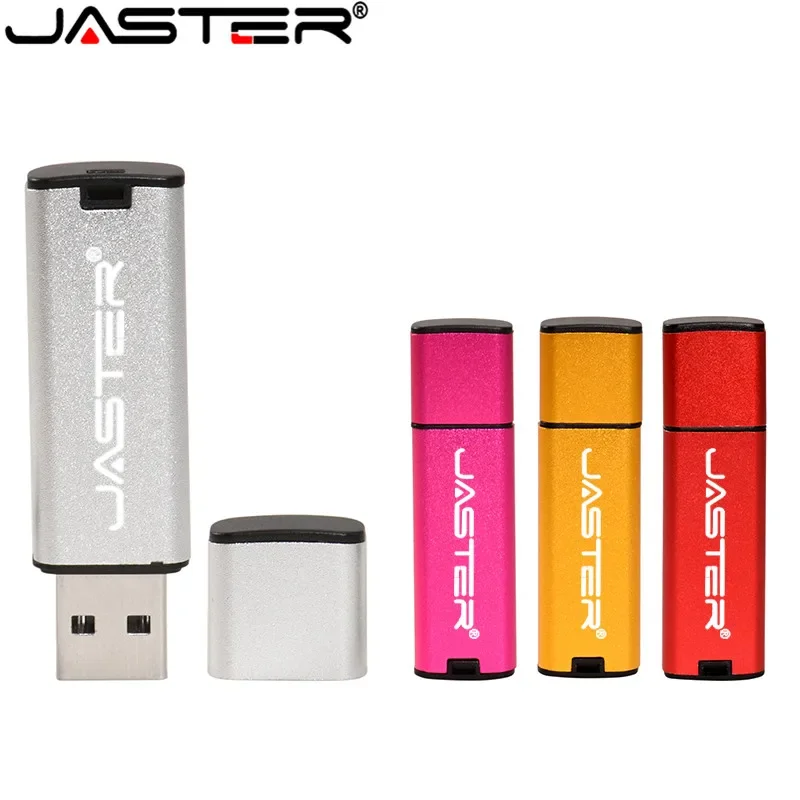 JASTER USB FLASH DRIVE Plastic Red, USB 2.0 128GB 64GB 32GB 16GB 8GB 4GB 128MB