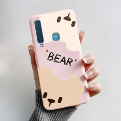 Stylish Painted Soft Silicone Shockproof Bumper Case for Samsung Galaxy A9 2018 (Pink-M01)