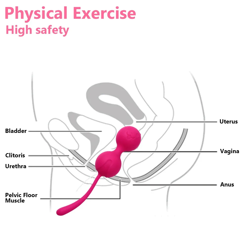 Yeain Silicone Vaginal Balls Sex Toy for Women Kege Exercise Vibrator Anal Balls Enhance Pleasure and Intimacy with Sex Toys