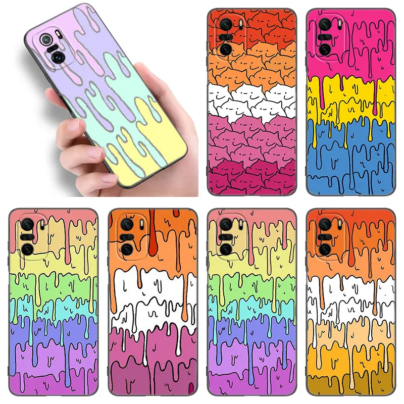 Custodia Per Telefono Fusing Pride Lgbt Design Per Xiaomi Poco F2 F3 M2 M3 M4 X3 X4 Pro Nfc F4 Gt 5G F1 X2 C3 C31 C40 M5S Cover Nera Morbida