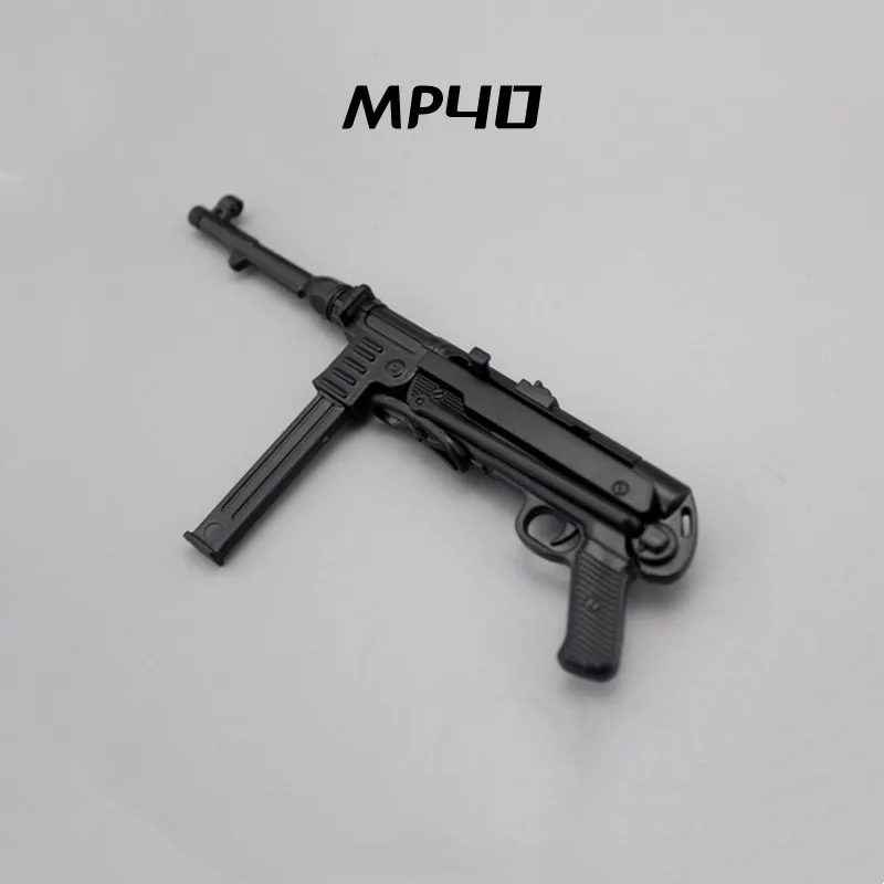 1/6 Soldier Accessories Weapon Puzzle Model MP40 HK416 AK47 Assault Rifle Gun Assembly Model Military Educational Toys 2