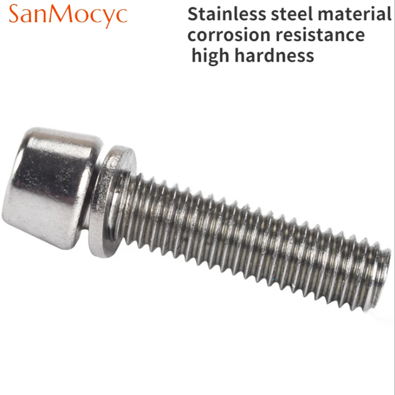 YOSOO Boulon De Potence De Vélo 1pc Titane Vélo Casque Tige M6 Filetage