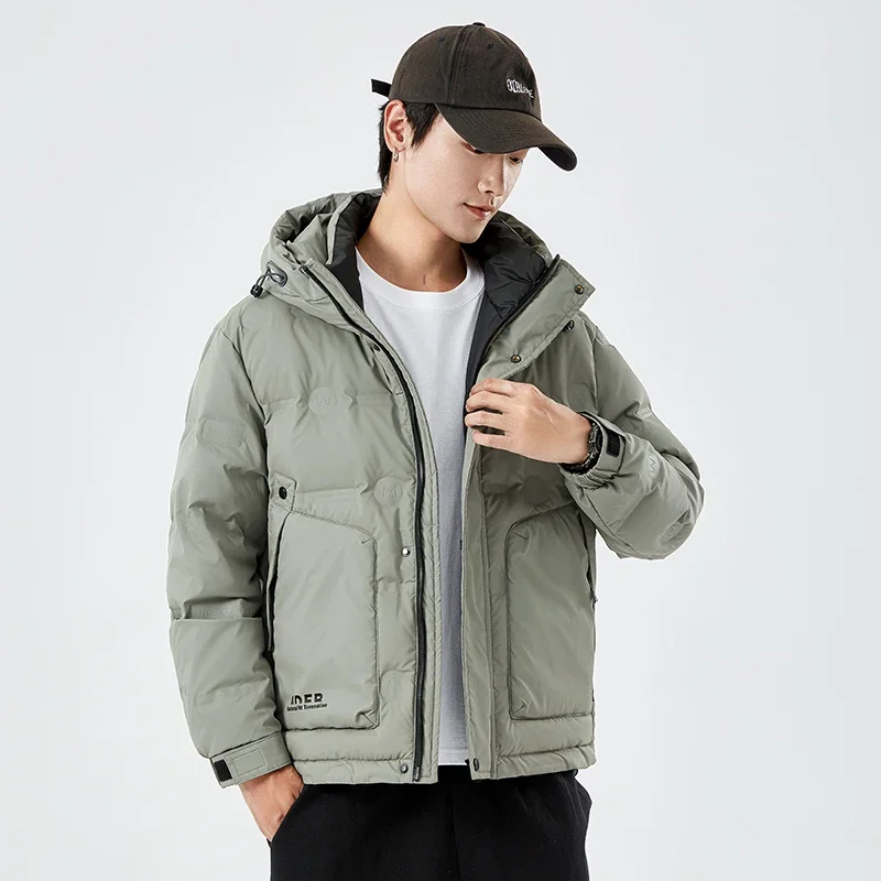 Autumn Winter Men Outwear Tops Male Duck Down Jacket Padded Waterproof Breathable New Warm Hooded Cardigan Oversize Causal Coats