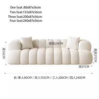 Modern European Minimalist 2-Seater Sofa – Fabric Couch for Living Room, Bedroom, or Small Spaces - Image 2