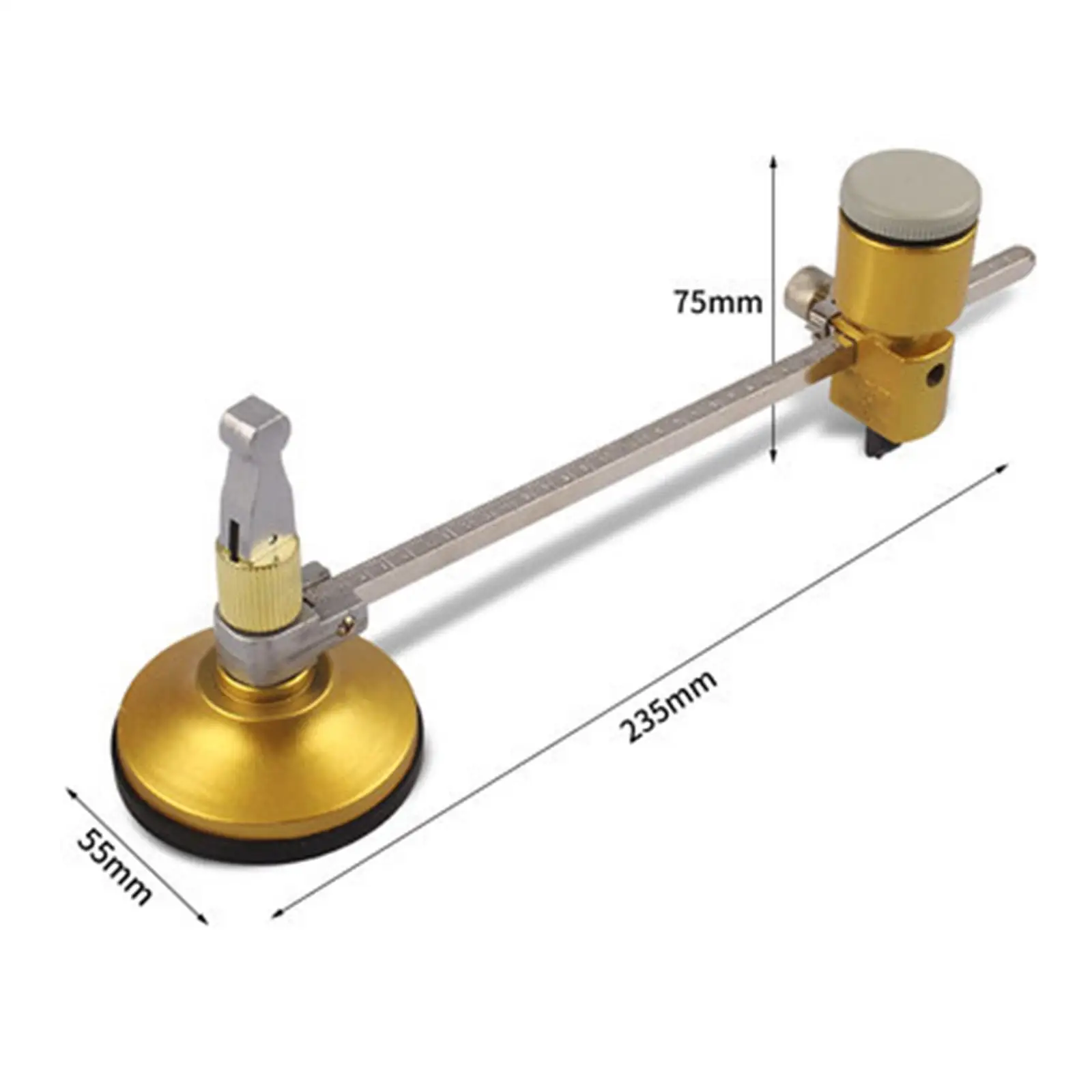 Circular Glass Cutter, Glass Cutting Tool Hand Tool with Suction Cup Compasses Type for Garden, Tiles, Mosaic, Glass Supplies 6
