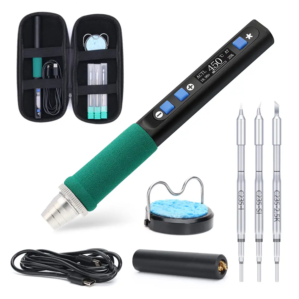 WEP 928D-IV Portable Soldering Iron Rapid Heating And Temperature Adjustment Support TYPE-C USB-C Fast Charge Soldering Iron Pen image 9