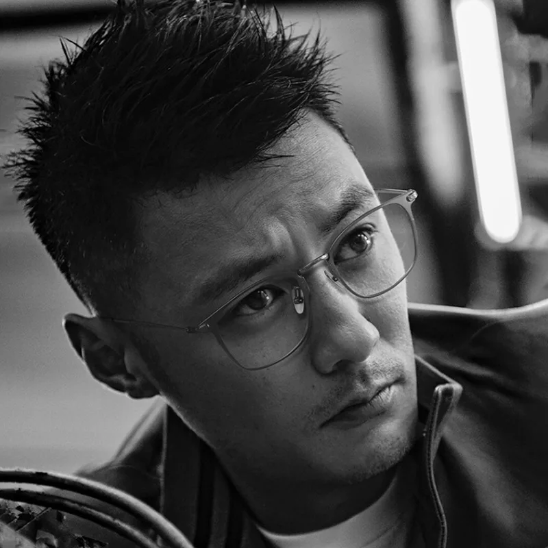 Anti Blue Light Glasses SANGCOO Fashionable Glasses Frame For Men Pure Titanium Acetate CT30018