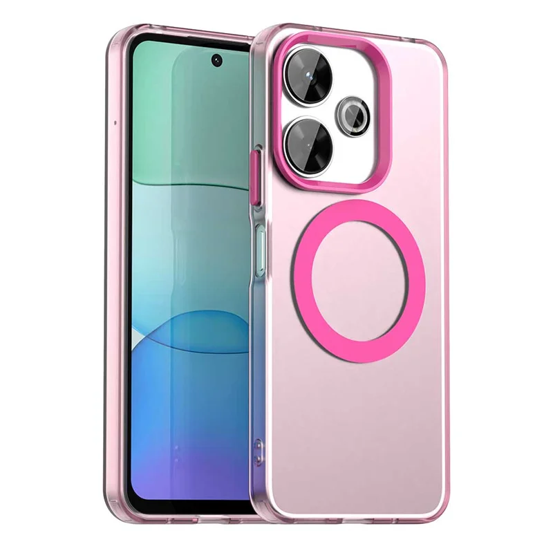 Magnetic Luxury Translucent Armor Shockproof Case with MagSafe Wireless Charging Compatibility