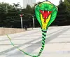 Large 8/15m Snake /Power Cobra  Kite Animal Wind Kites Outdoor Fun For Children Adults With Hand Line Factory Wholesale 5