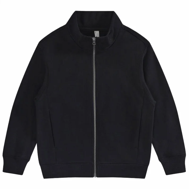 Skin-friendly Pure Cotton Long-sleeved Coat Wool Stand-up Rail Sweater Jacket High-quality Autumn And Winter Sweater Custom Logo 4