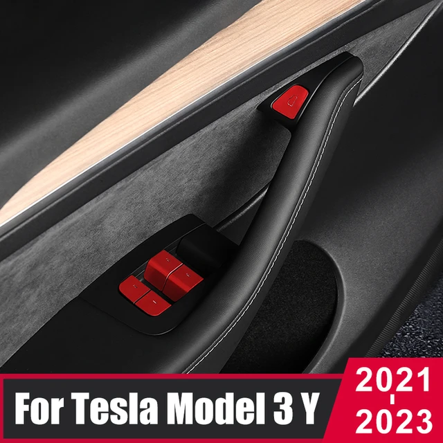 Für Tesla Modell 3 Modell X S Innen Zentrale Steuerung Panel Türgriff  Carbon Faser Aufkleber Aufkleber Auto Styling Accessorie257A Von 31,41 €