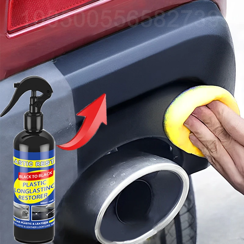 Car Plastic Restorer Back To Black Gloss Car Cleaning Products Plastic Leather Restore Auto Polish And Repair Coating Renovator 2