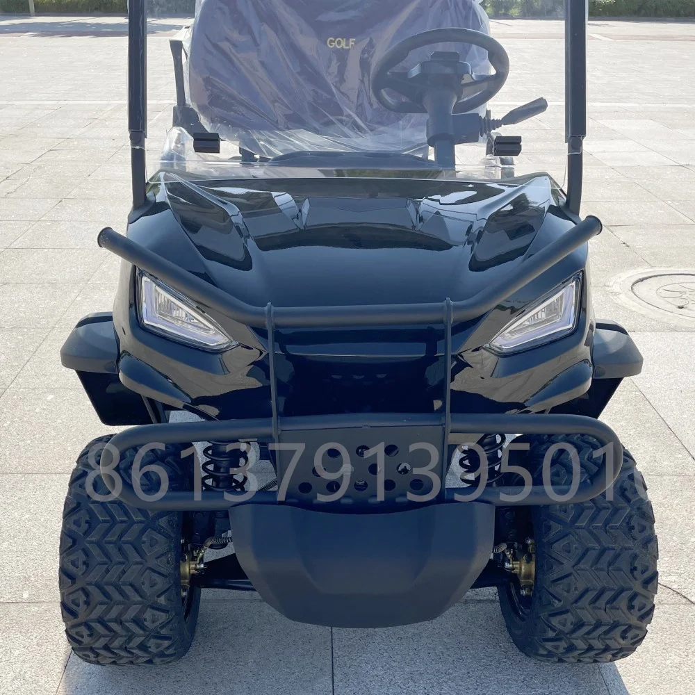 

New 5000w AC Motor 60V Lithium Battery Front Disc Brake Independent Suspension 4 Seaters Electric Lift Offroad Golf Cart