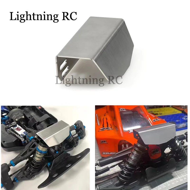 Copertura Di Protezione Dell'Ammortizzatore In Metallo Armatura Della Torre D'Urto Per 1/8 1/10 Arrma Typhon Kyosho Mp10 Xray Xb4 Hobao Hsp Wltoys 144