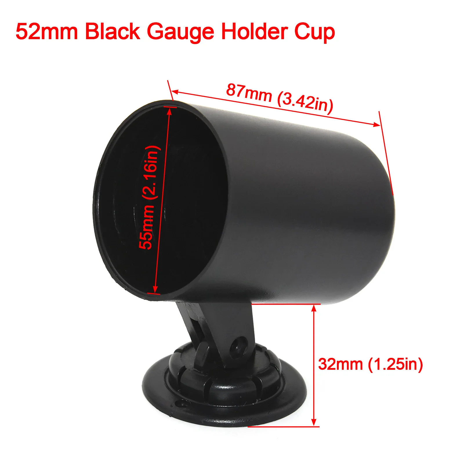Car Interior Trim Car Meters Holder 52mm Gauge Cup Holder Pod For Oil Water Temp Oil Pressure Gauge