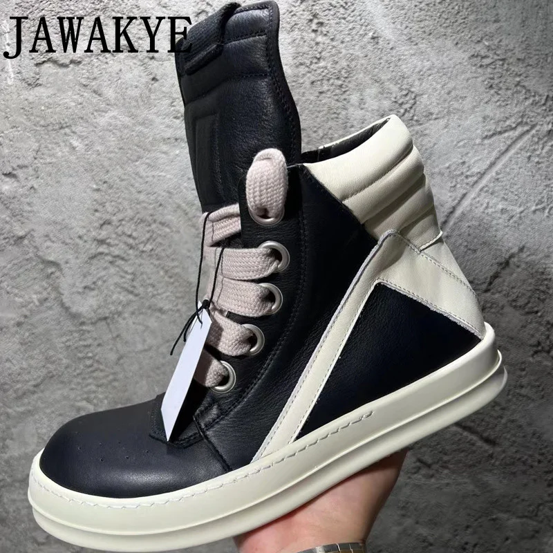 

High Top Brand Sneakers Women Shoes Round Toe Thick Sole Casual Lace up Flats Shoes for men Neutral Couple Sports Shoes mujer