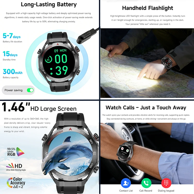 Nuovo Smartwatch Sportivo 2026 con Modalità Multi-sport per Effettuare e Ricevere Chiamate, Grado di Impermeabilità IP67, Monitoraggio della Salute - Image 4
