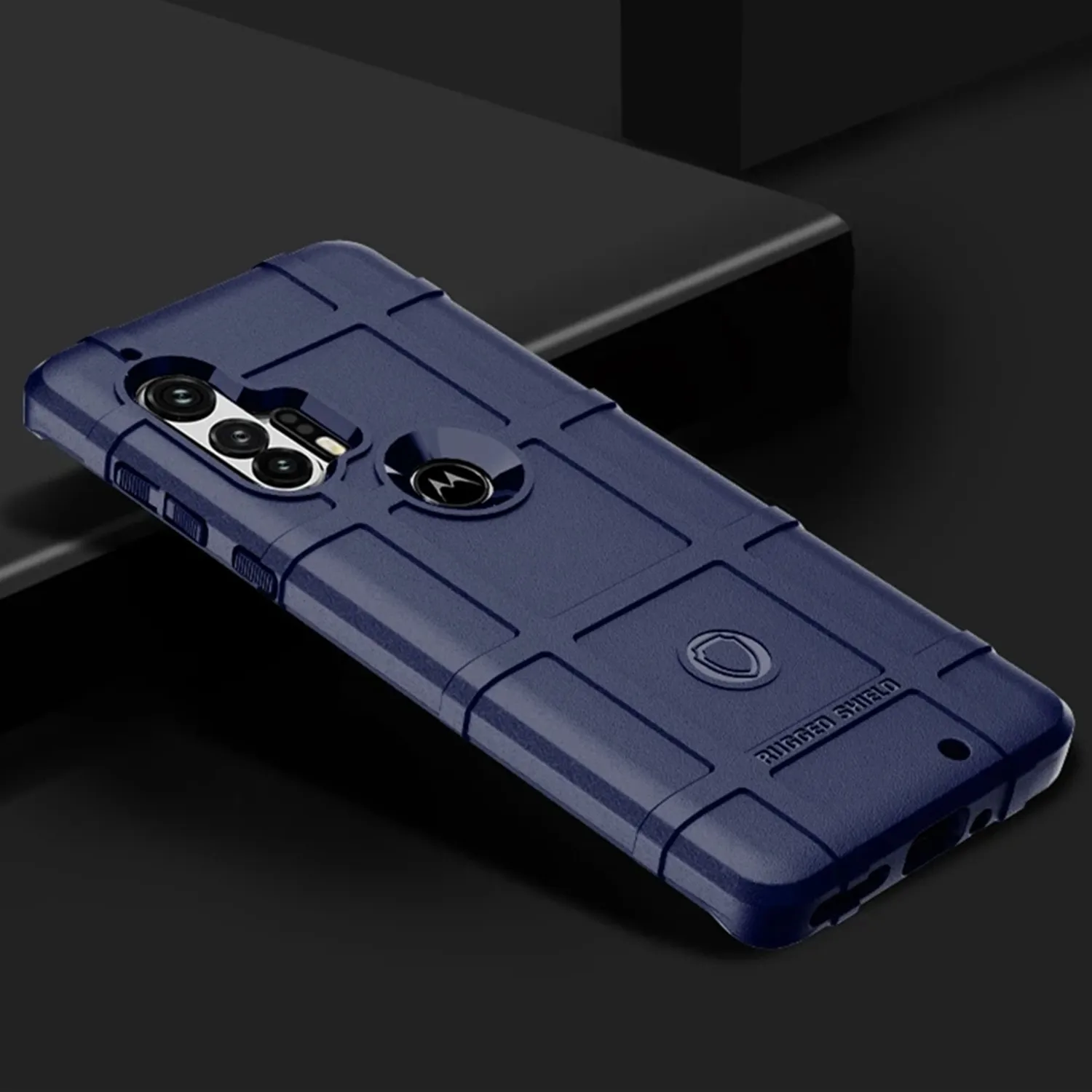 Armor Shield Anti-Knock Protection Matte Back Cover - Rubber Phone Case
