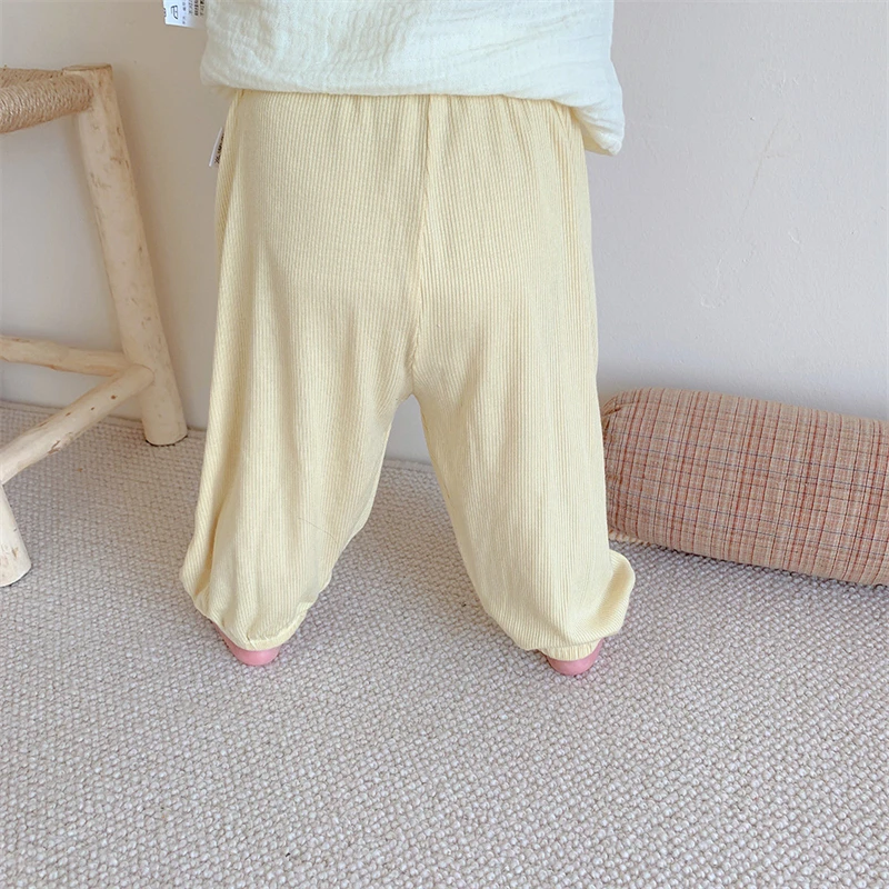 Summer Kids Pants Baby Girls Boys Casual Trousers Cotton Spring Loose Anti Mosquito Pants for Toddler 0-3Y baby trousers cotton pants