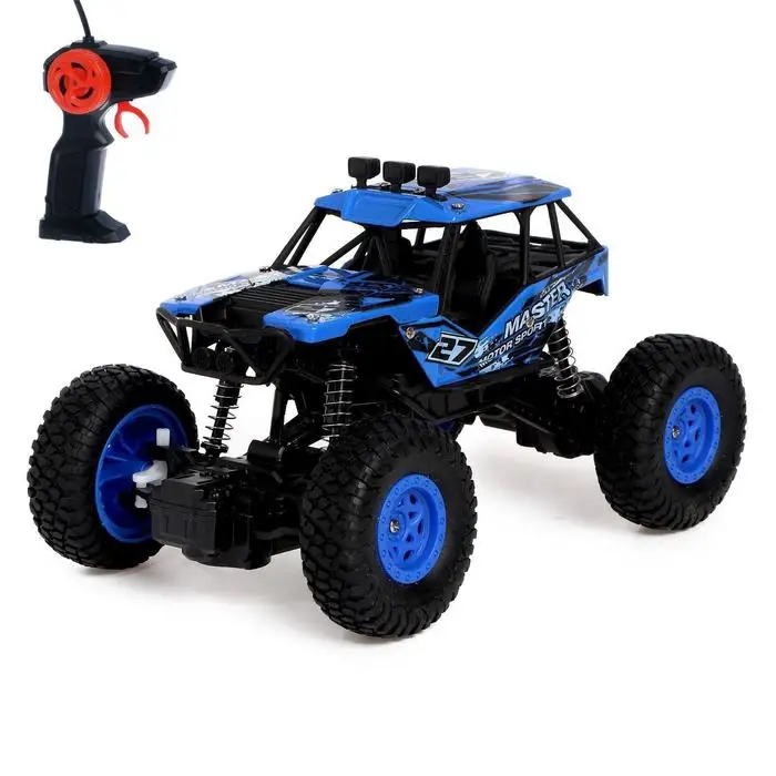 Jeep radio-controlled &quotcross" powered by batteries color blue | Игрушки и хобби