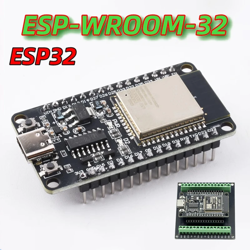 Development Board ESP32 WiFi+Bluetooth Module Ultra-Low Power Consumption Dual Core NodeMCU-32S ESP32-WROOM-32D 32U 30Pin Board