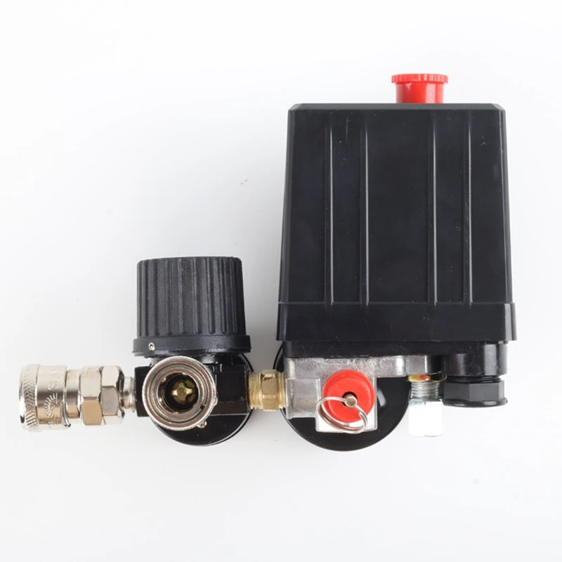 3000L/Min Air Pump Control Valve 0-180 PSI Gauge 220V/380V Regulator Duty Air Compressor Pump Pressure Control Switch