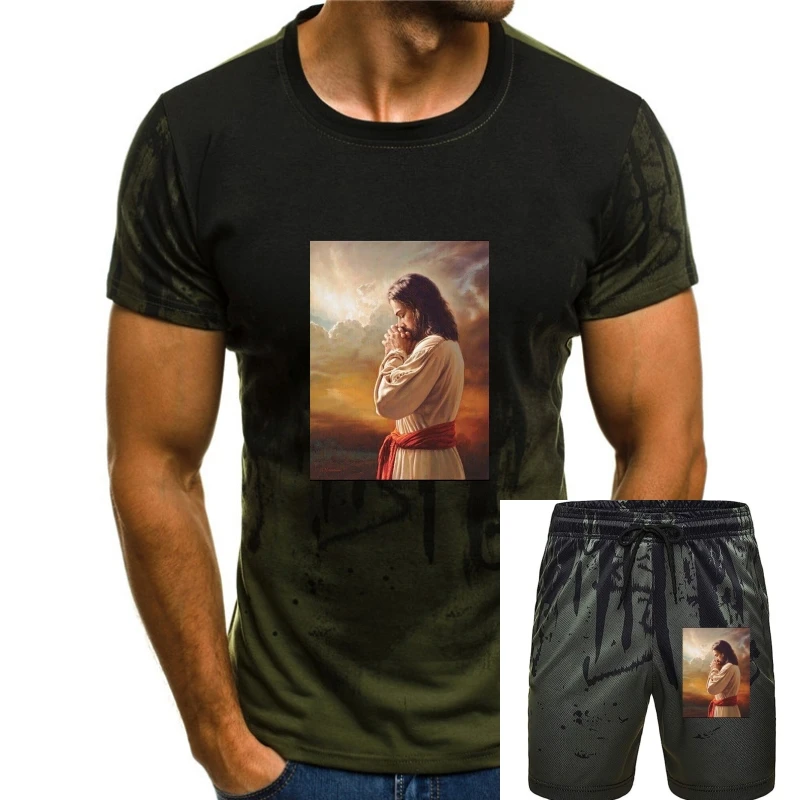 

Unisex T-Shirts - Jesus Christ Religion - Script Romans Pray Christ Cool Casual pride t shirt men Unisex New Fashion tshirt