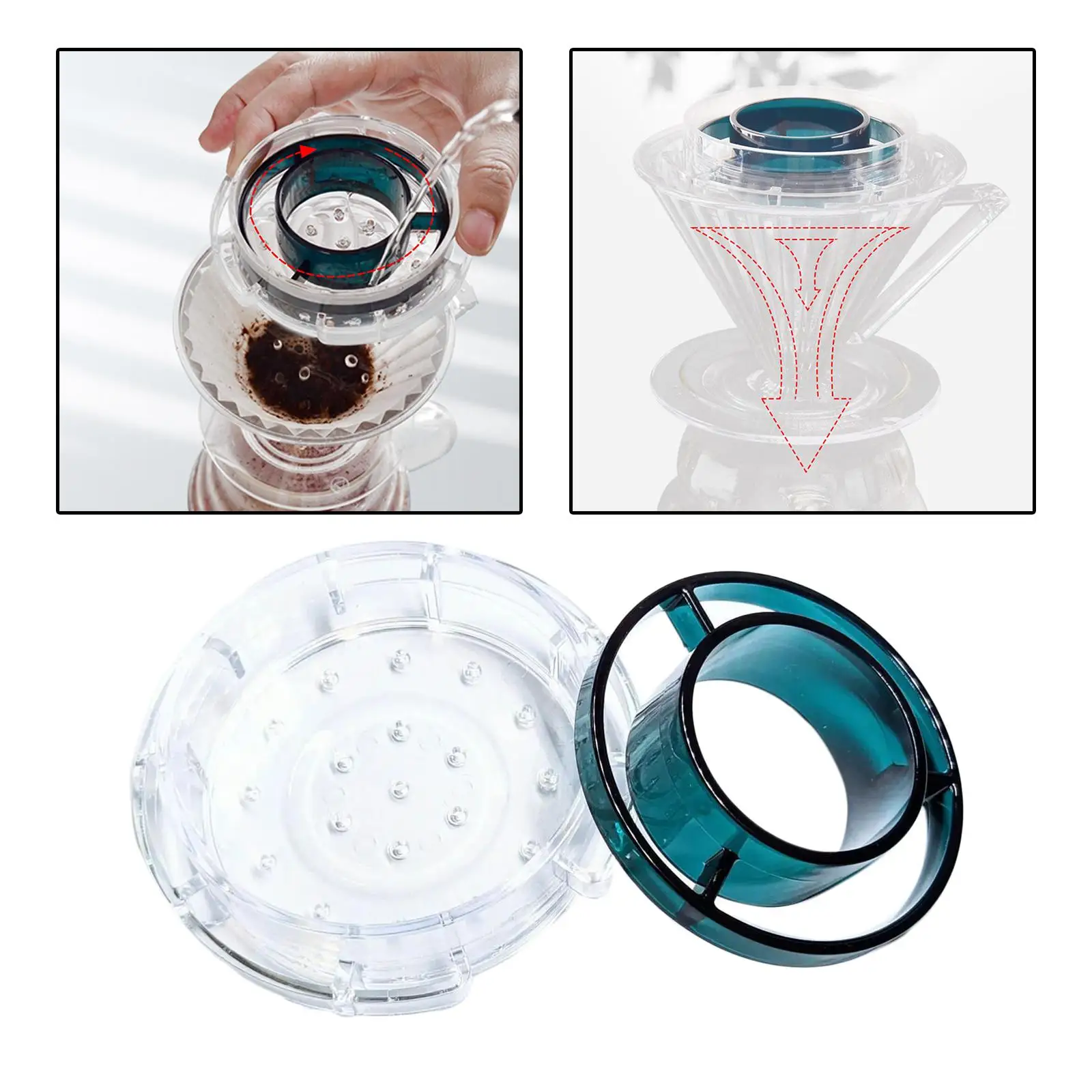 Pour Over Coffee Dripper Coffee Filter Drip Shower Hand Drip for Cafe Home