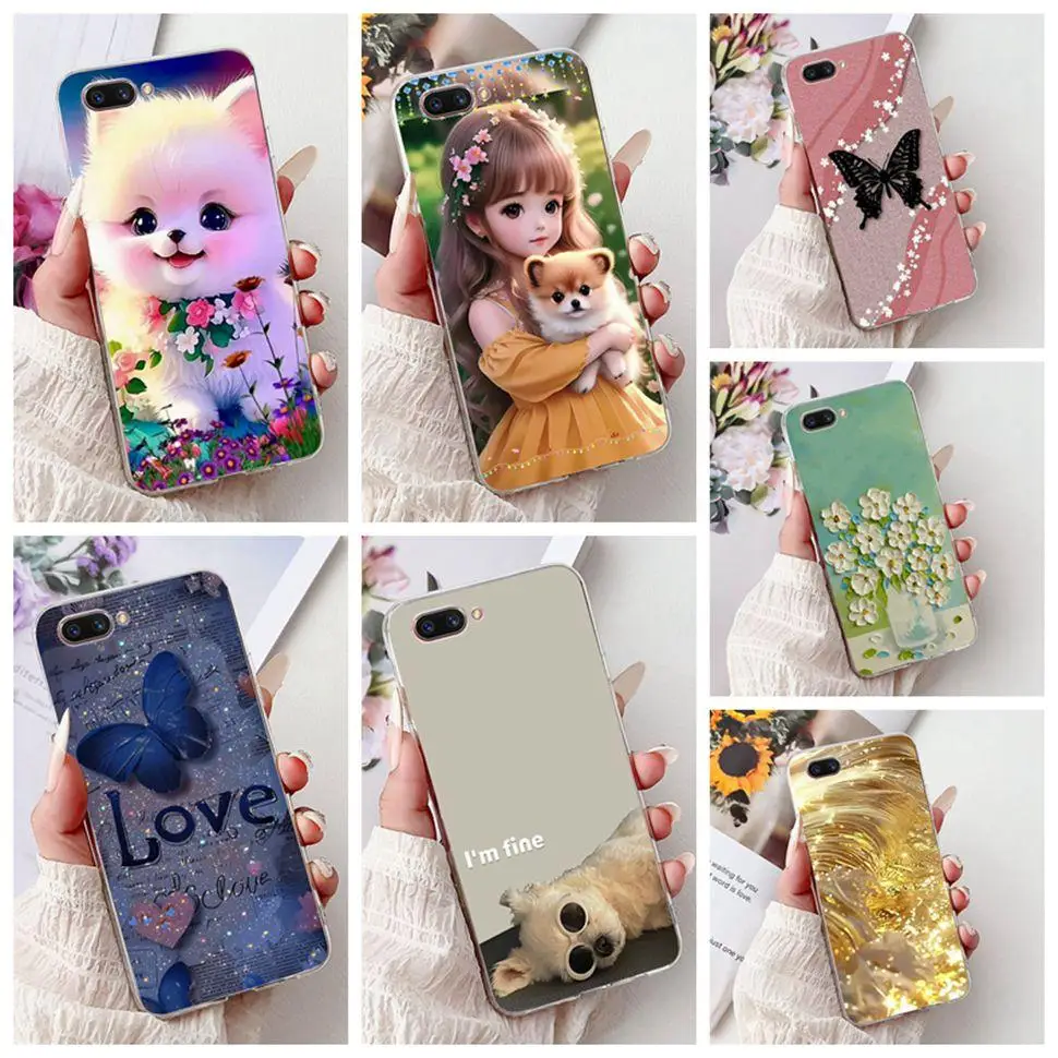 Cute Cartoon Soft Slim Phone Case Cover - Compatible with OPPO Models
