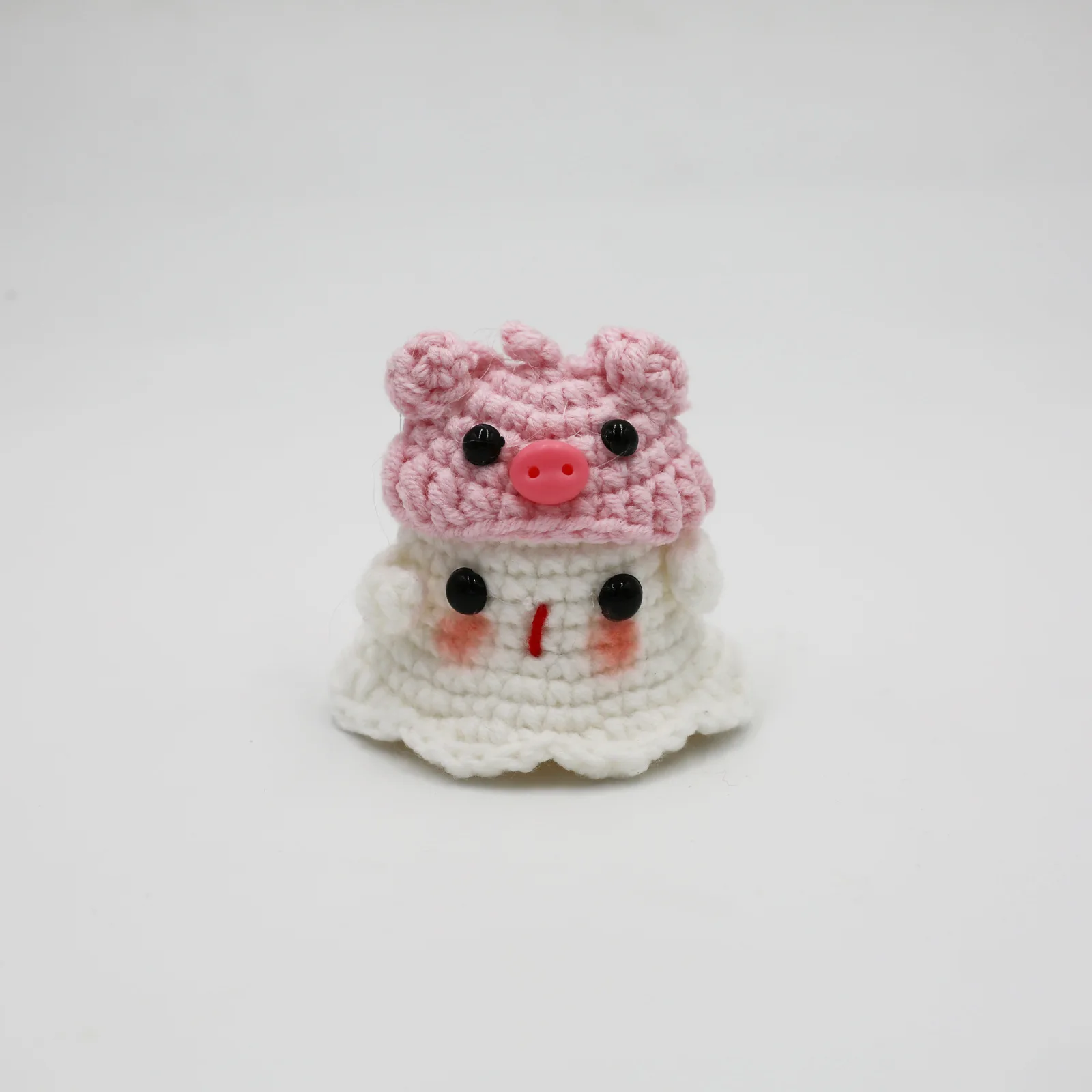 Description Picture 5 of itemCreative Knitting Ghost Keychain Pendant Halloween Home Decoration Funny Handmade Crochet Ghost Doll Ornament Christmas Gifts