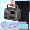 500W Portable Power Station 230WH Camping Lifepo4 Battery 110V Outlets Power Bank UPS Function Energy Storage for Outdoor Home 1