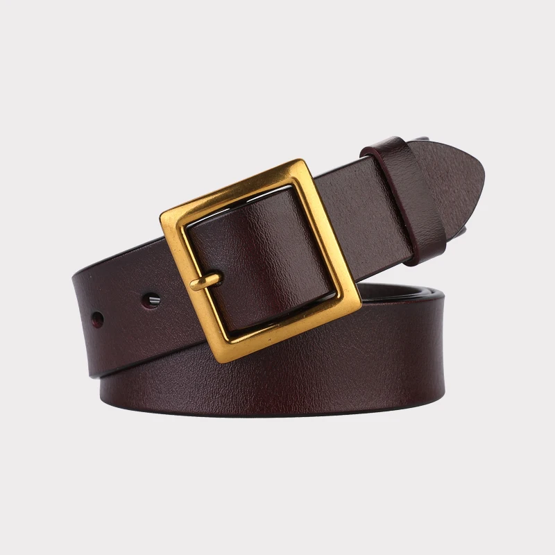 Vintage Leather Wide Belt 4