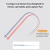 Simulated Mouse Tail Cat Toy Cat Teaser Funny Stick Silicone Long Tail Pet Interactive Toys for Cats Kitten Hunting Pet Products 3