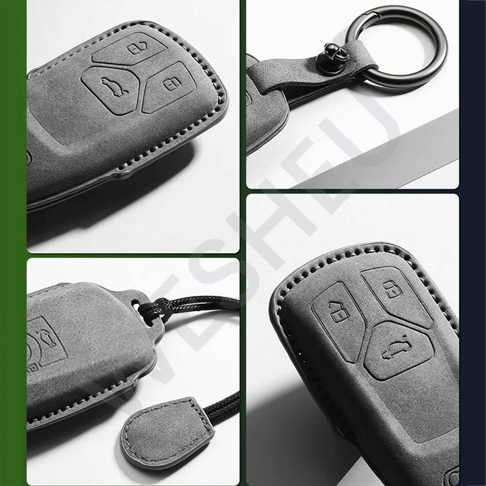 For Geely EX5 E5 Starray EM-i Galaxy L6 / L7 EX5 EM‑i Galaxy M9 Proton EMas 7 PHEV 2025 2026 Leather Car Key Case Cover Shell