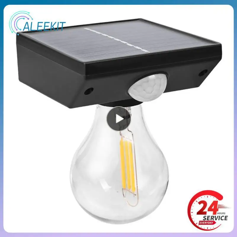 

Вольфрамовая ретро-лампа с солнечным датчиком, настенный светильник, наружная Водонепроницаемая Ландшафтная лампа для сада, двора, лампа с пассивным ИК датчиком для лестницы, IP65