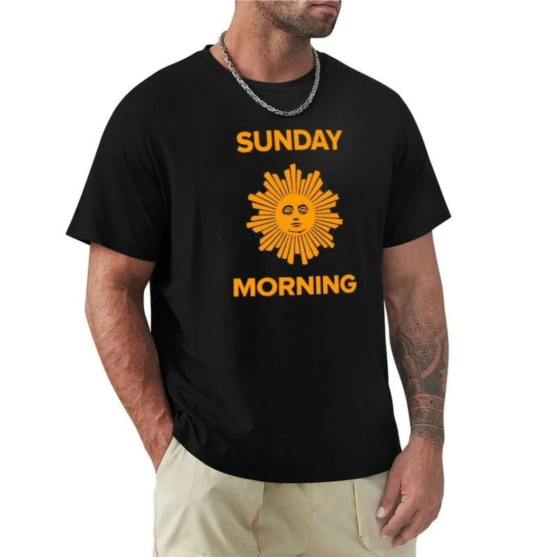 

Sunday morning print Sports pop humor Y2k casual retro fashion Street wear trend summer Men's and women's all-purpose T-shirts