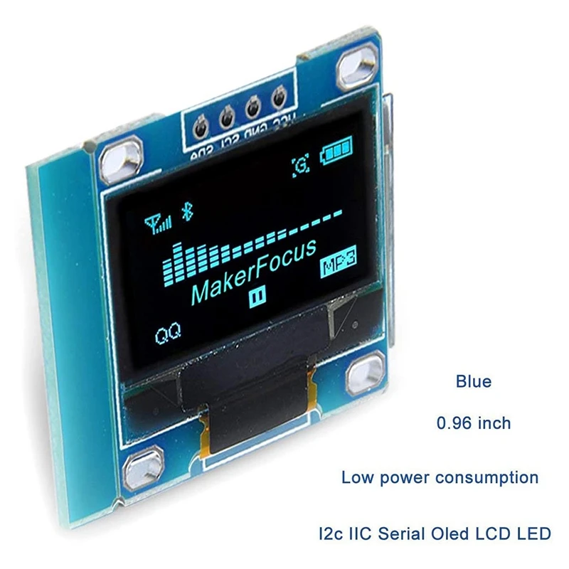 I2C OLED 디스플레이 IIC 직렬 LCD LED 모듈, 아두이노용 SSD1306 128 64, 40 개 듀폰 와이어 포함, 0.96 인치