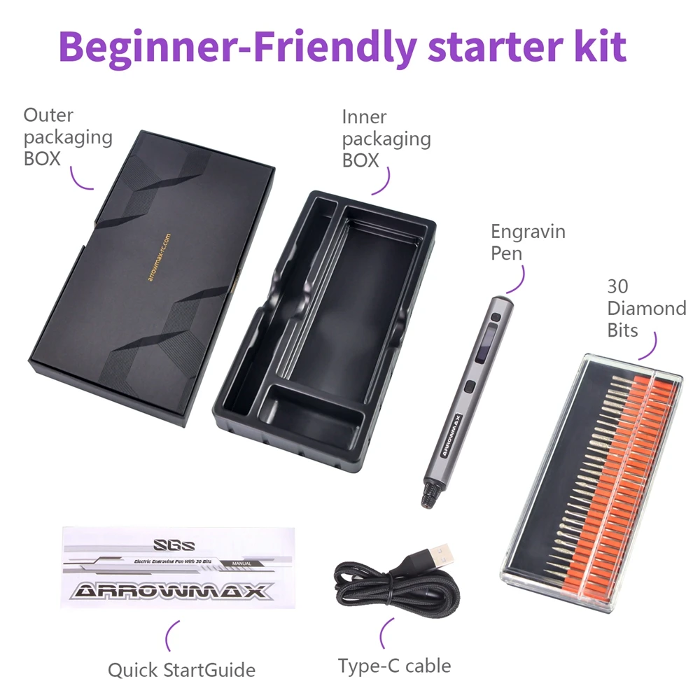 ARROWMAX Cordless Engraving Tool 6