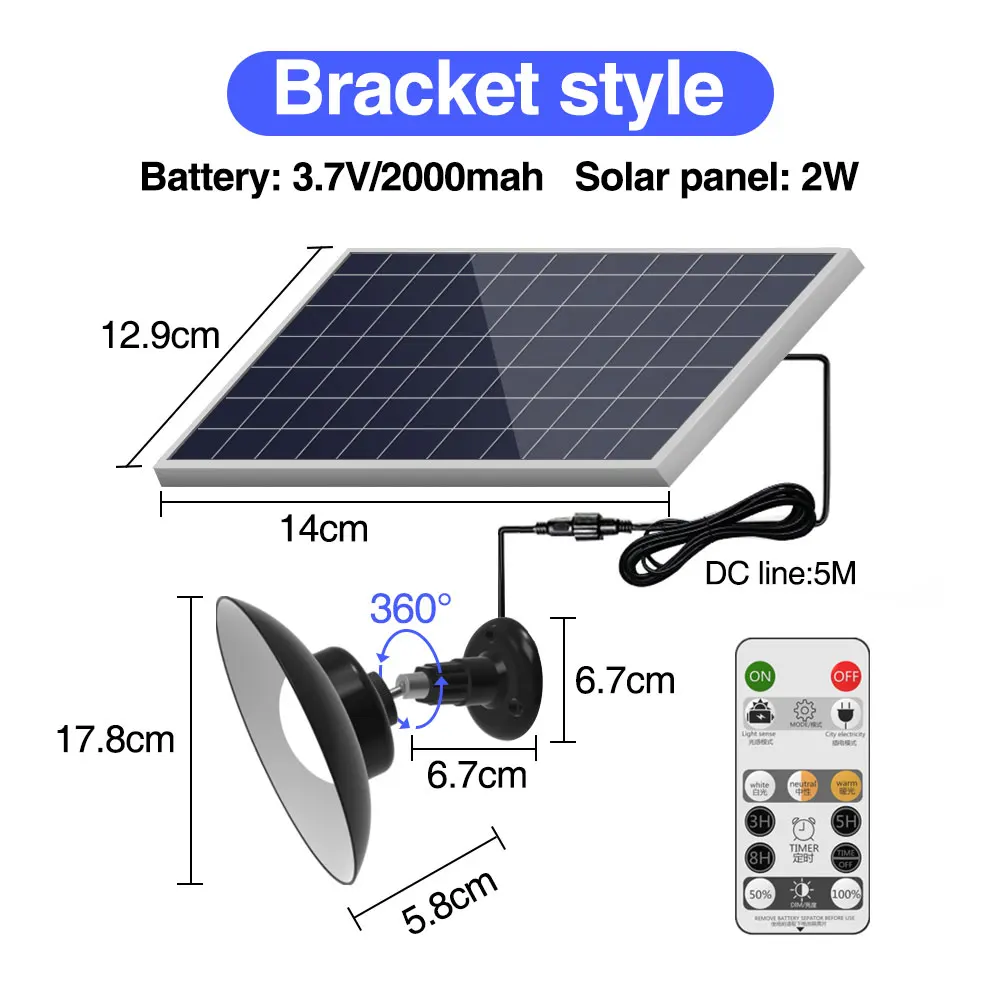 solar lights Solar Light Outdoor Solar Pendant Light With Line Bulb Remote Control Waterproof Solar Chandelier solar Street Light for Garden solar lamp outdoor Solar Lamps