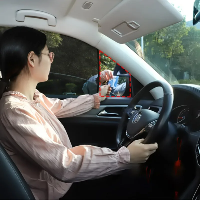 Car Side Window Sun Shade Covers Magnetic Blackout Curtains for Baby with UV Rays Protection Breathable Mesh Screen Shade